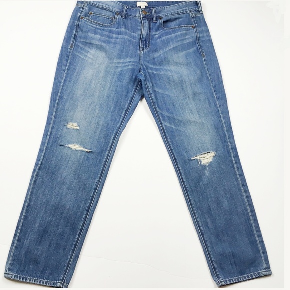 J. Crew Factory Denim - J Crew Factory Distressed Boyfriend Jeans 29
